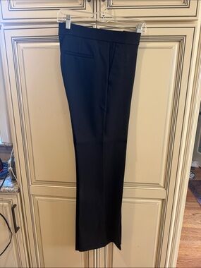 Ann Taylor Black Straight-Leg Dress Trousers